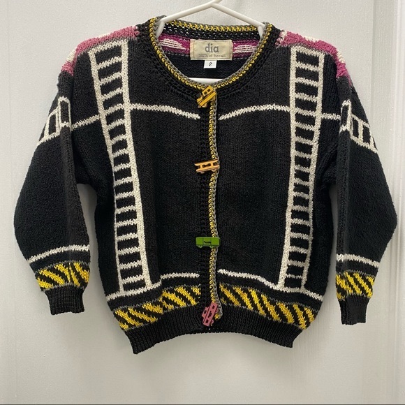 Vintage 90’s Toddler Cardigan Dia North of Boston - Picture 1 of 10